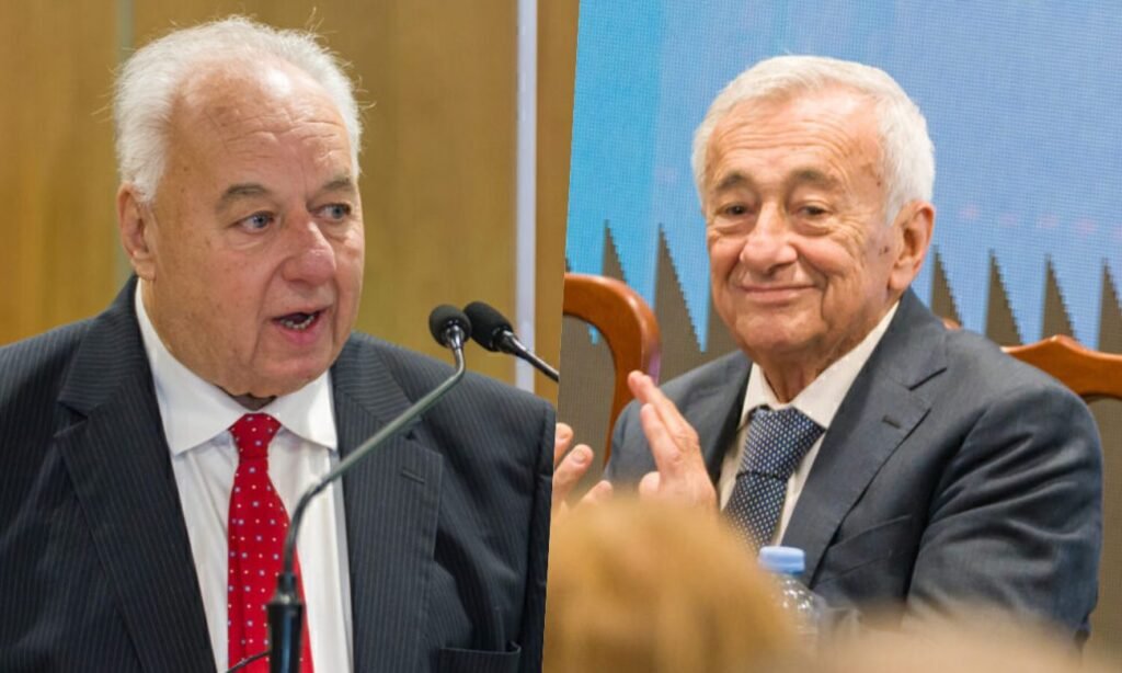 Rafael Gutiérrez y Roberto Falistocco durante uno de los últimos actos judiciales de 2026. Foto de archivo.