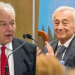 Rafael Gutiérrez y Roberto Falistocco durante uno de los últimos actos judiciales de 2026. Foto de archivo.