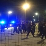 Imágenes captadas por vecinos durante el intento de usurpación de las viviendas de Villa Suramericana, en el complejo habitacional Esmeralda Este 2 de la ciudad de Santa Fe.