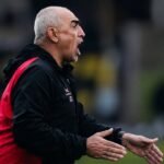 Iván Delfino, director técnico de Colón de Santa Fe, durante una etapa al frente del plantel sabalero.