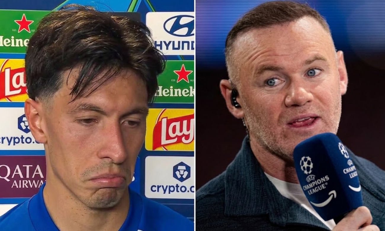 Lisandro Martínez y Wayne Rooney, protagonistas del cruce de declaraciones en torno a la actualidad del Manchester United. Foto de archivo.