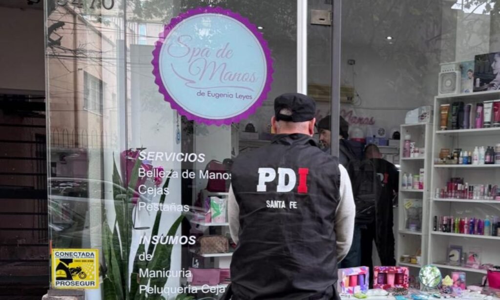 El local comercial donde se realizó una de las medidas judiciales en el marco de la investigación.
