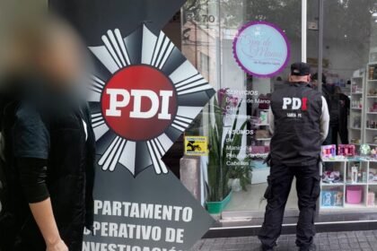 La mujer identificada en la causa y el local comercial allanado durante los procedimientos realizados por la PDI en Santa Fe.