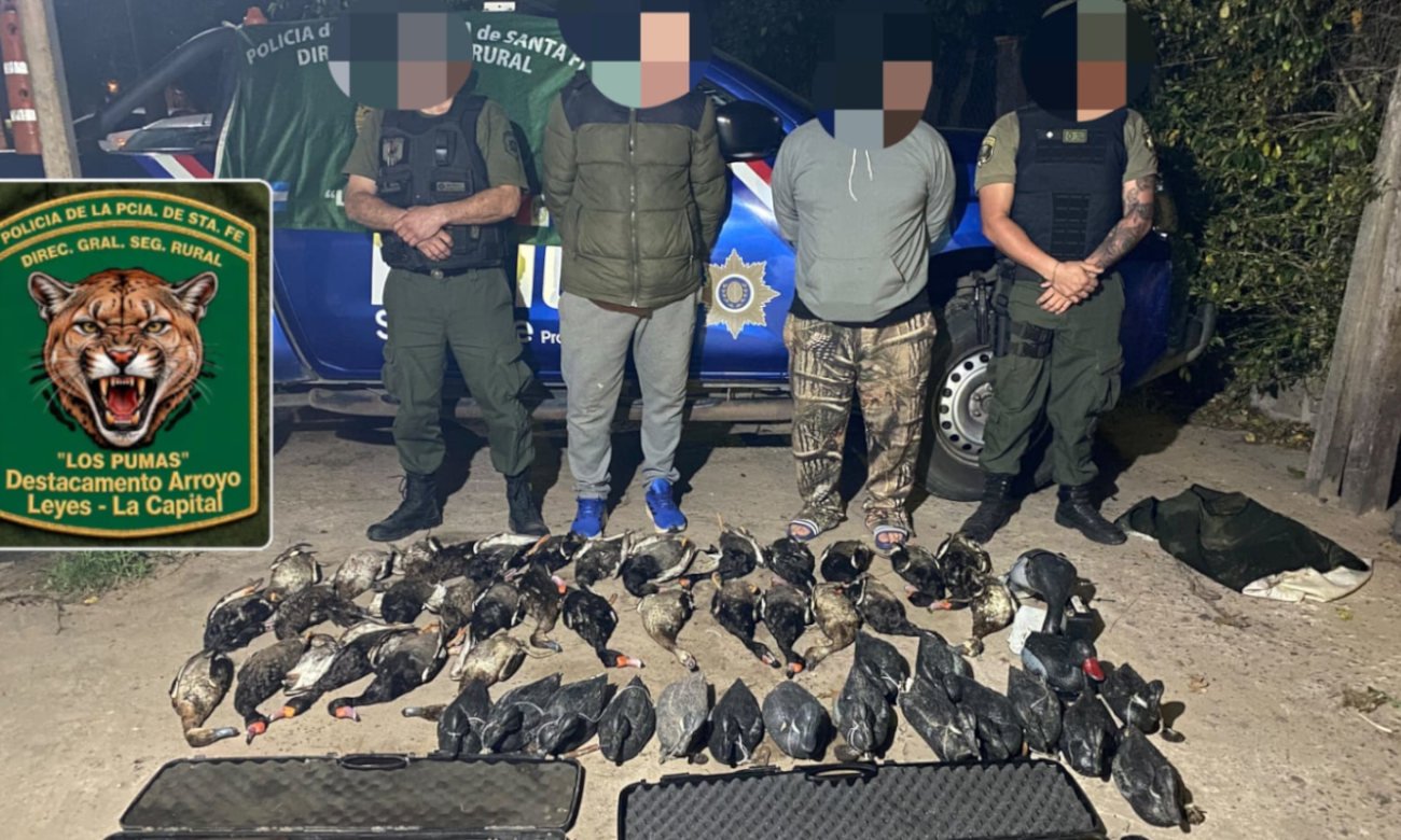Operativo de la Guardia Rural Los Pumas en la zona de islas de Santa Rosa de Calchines, donde secuestraron armas de fuego y ejemplares de fauna silvestre.