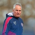 Leonardo Madelón, entrenador de Unión de Santa Fe, durante un entrenamiento del plantel profesional. Foto de archivo.