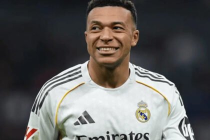 Kylian Mbappé, delantero del Real Madrid, durante una actividad vinculada con el club español. Foto de archivo.