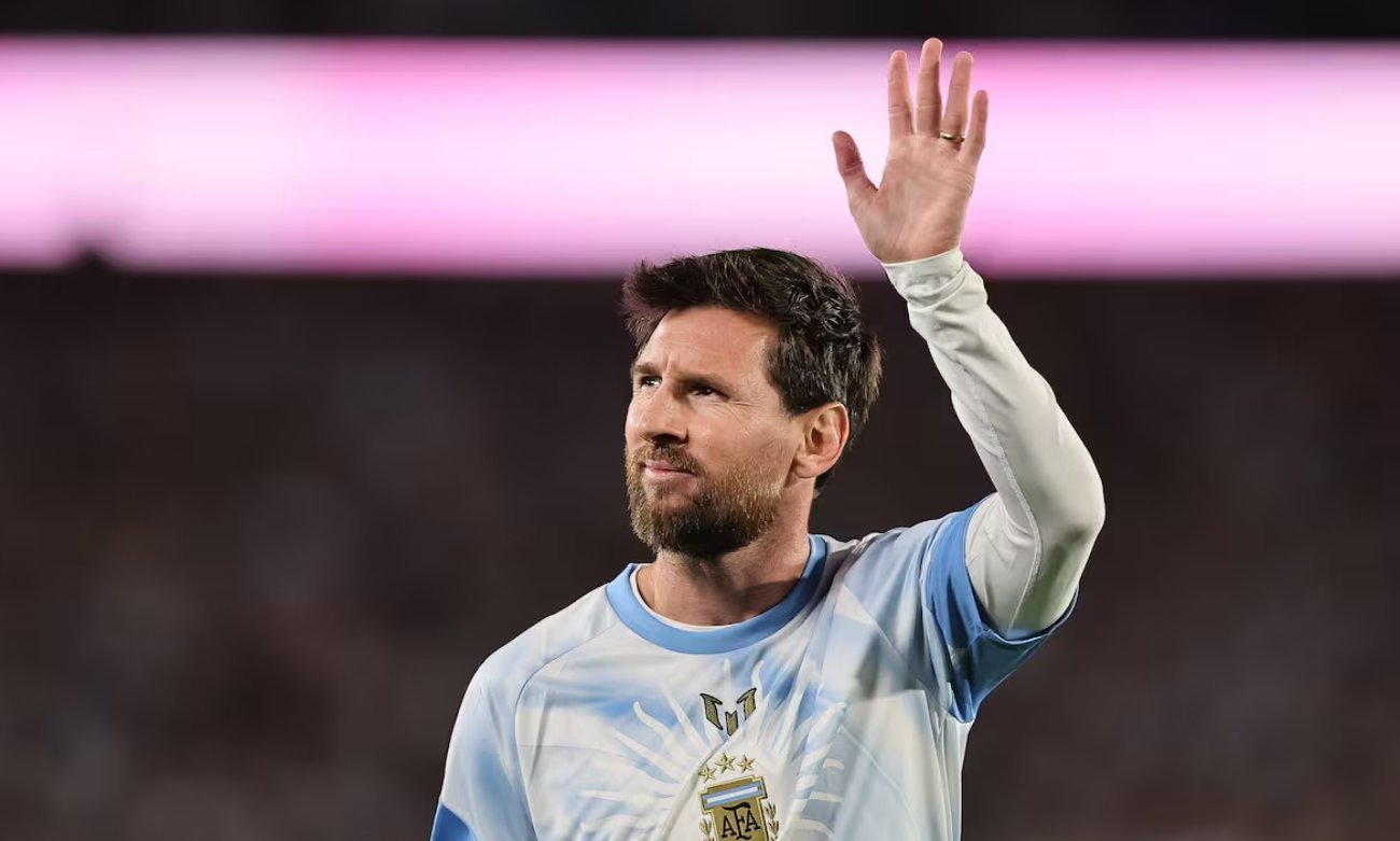 Lionel Messi, capitán de la Selección argentina, durante una de sus presentaciones con la camiseta albiceleste.