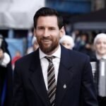 Lionel Messi durante una ceremonia de gala. Foto de archivo.