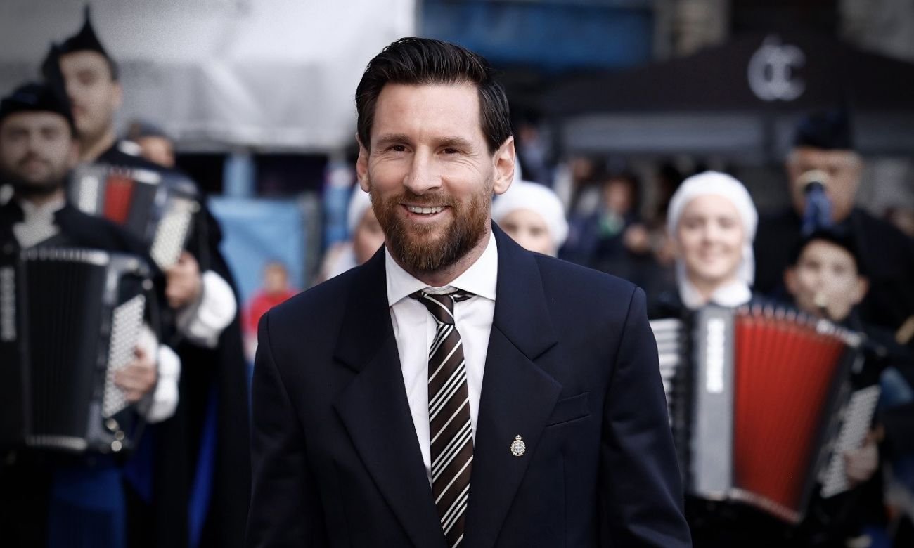 Lionel Messi durante una ceremonia de gala. Foto de archivo.