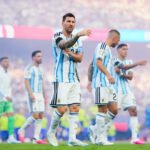 Lionel Messi, capitán de la Selección Argentina, durante una presentación con la camiseta albiceleste. Foto: archivo.