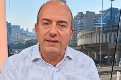 Fernando Confessore, meteorólogo de TN, durante su trayectoria en televisión.