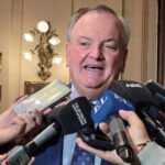 Felipe Michlig durante una rueda de prensa. Foto de archivo.