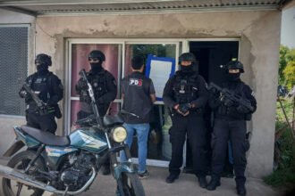 Vivienda del barrio Cáritas de Villa Ocampo donde la PDI realizó un allanamiento en el marco de una investigación por microtráfico.