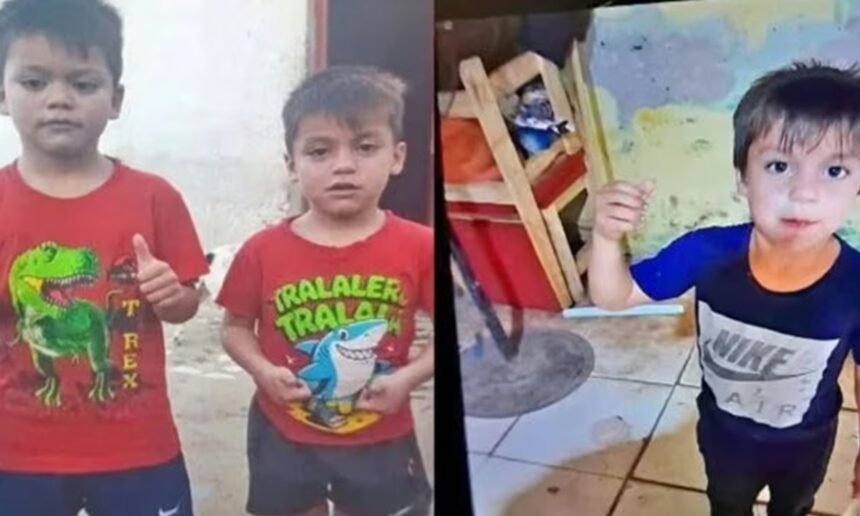 Los niños Bairon Sebastián Valdez, de 5 años; Román Bautista Valdez y Josué Cáceres, ambos de 4 años, fueron hallados sin vida en una laguna de Corzuela, Chaco.