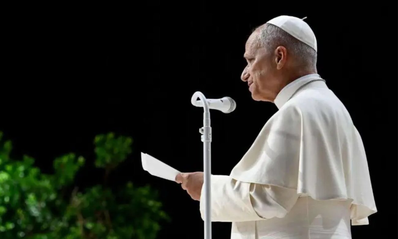El papa León XIV durante una actividad oficial del Vaticano