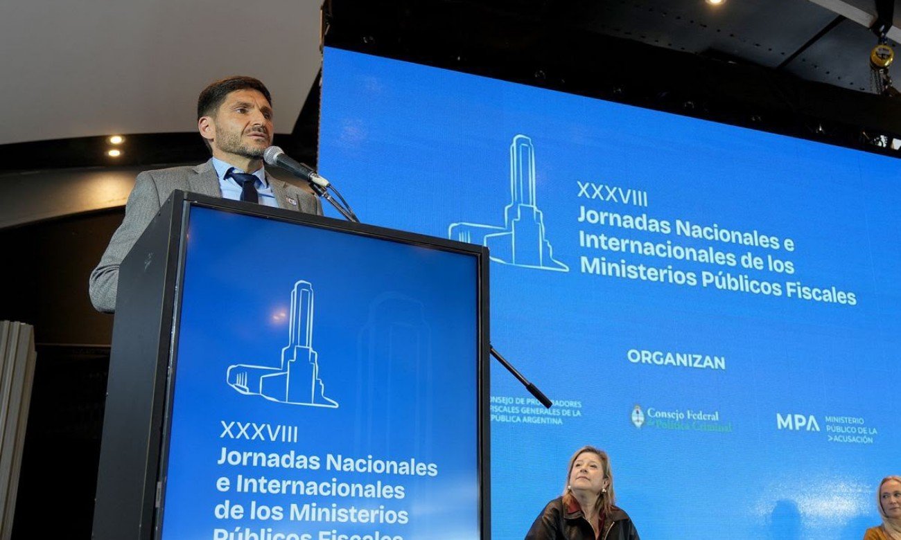 Maximiliano Pullaro durante una actividad oficial en la provincia de Santa Fe. Foto de archivo.