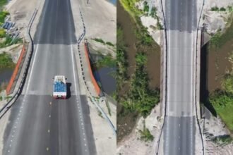 Obras de infraestructura vial sobre la Ruta Provincial 39, en el sector de los puentes del río Salado, en jurisdicción de La Penca y Caraguatá, departamento San Justo.