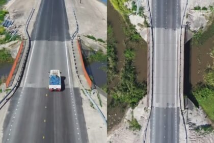 Obras de infraestructura vial sobre la Ruta Provincial 39, en el sector de los puentes del río Salado, en jurisdicción de La Penca y Caraguatá, departamento San Justo.