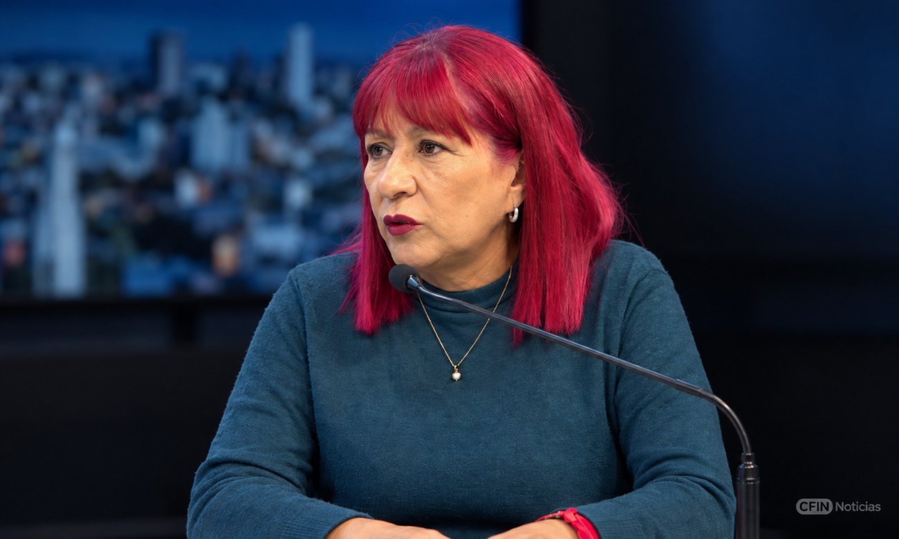 Violeta Quiroz durante la entrevista en el programa ATP Santa Fe, transmitido por CyD Litoral.